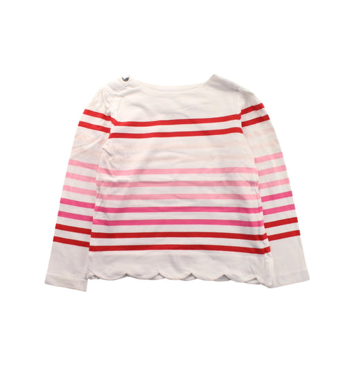 A White Long Sleeve T Shirts from Jacadi in size 6T for girl. (Front View)