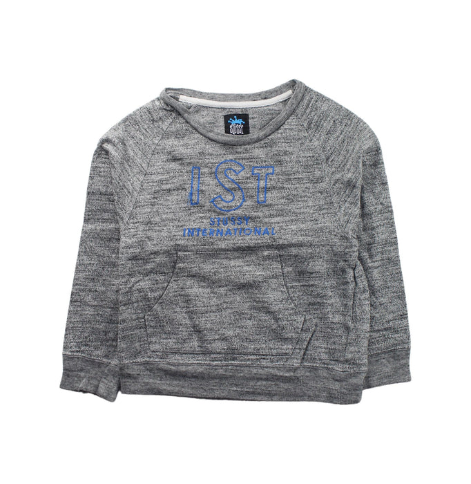A Grey Crewneck Sweatshirts from Stussy in size 18-24M for boy. (Front View)