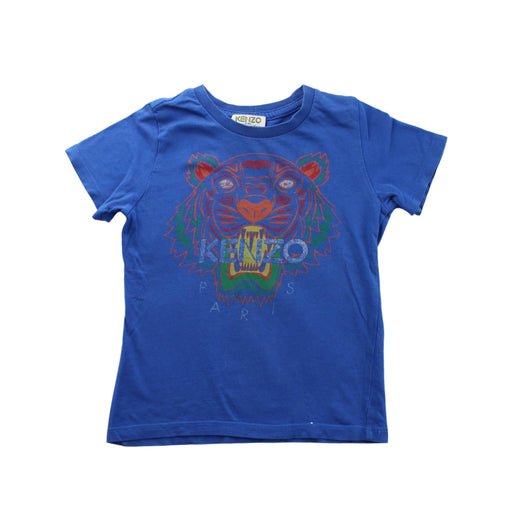 A Blue Short Sleeve T Shirts from Kenzo in size 4T for boy. (Front View)