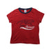 A Red Short Sleeve T Shirts from Petit Bateau in size 4T for girl. (Front View)