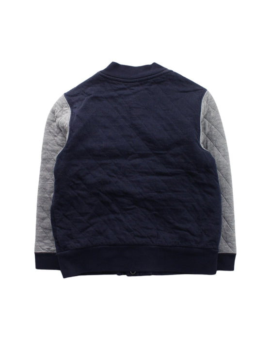 A Blue Cardigans from Petit Bateau in size 3T for boy. (Back View)