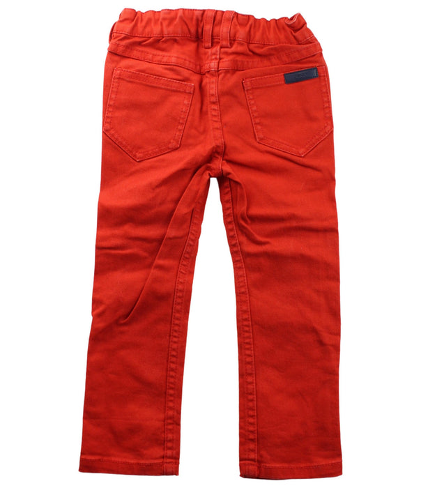A Orange Casual Pants from Jacadi in size 2T for girl. (Back View)