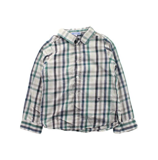 A White Long Sleeve Shirts from Jacadi in size 3T for boy. (Front View)
