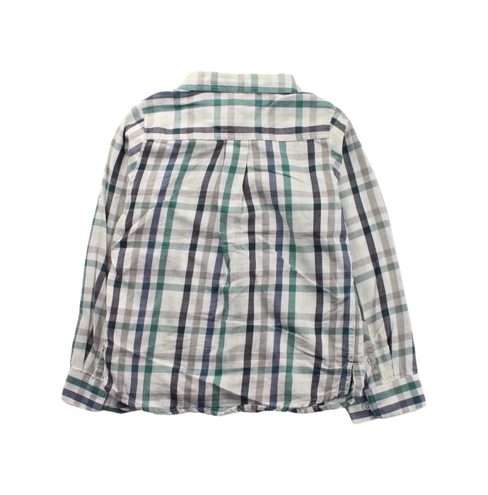 A White Long Sleeve Shirts from Jacadi in size 3T for boy. (Back View)