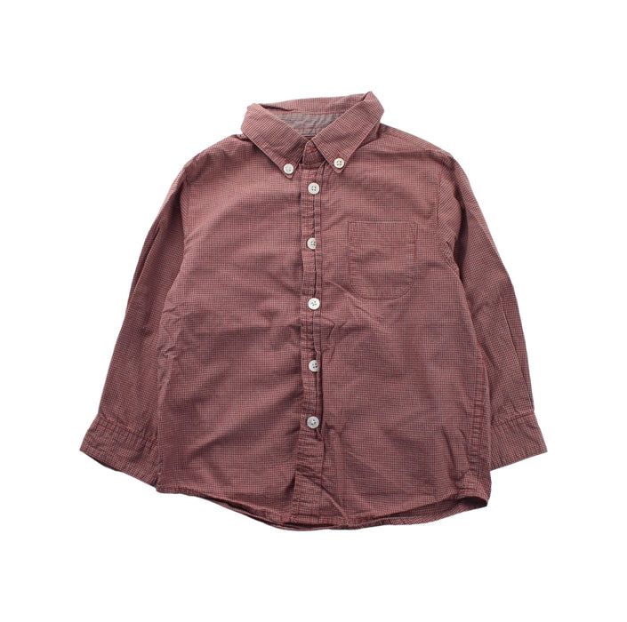 A Red Long Sleeve Shirts from Jacadi in size 2T for boy. (Front View)