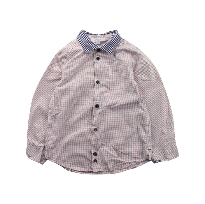 A White Long Sleeve Shirts from Jacadi in size 3T for boy. (Front View)