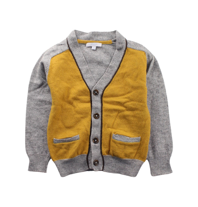 A Grey Cardigans from Jacadi in size 4T for boy. (Front View)