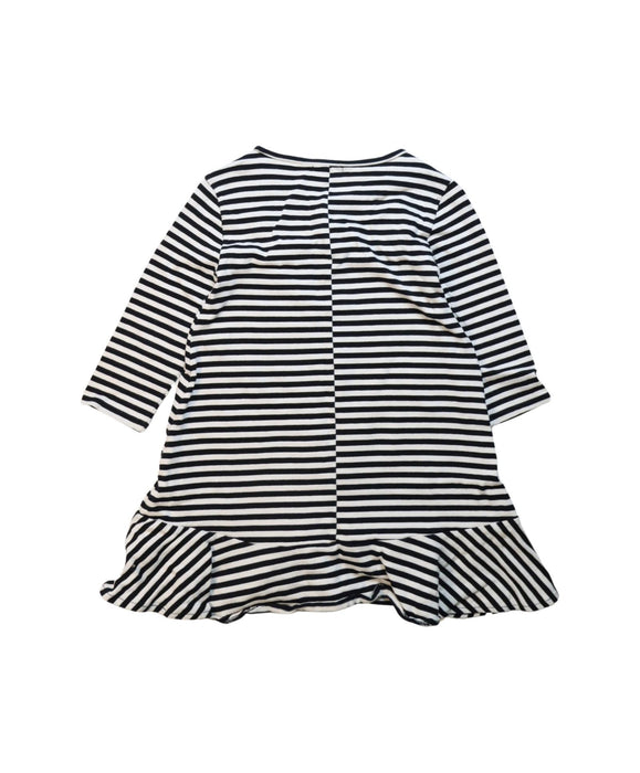 A Black Long Sleeve Dresses from Crewcuts in size 6T for girl. (Back View)