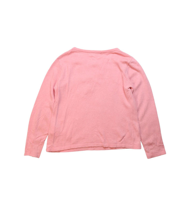 A Pink Long Sleeve T Shirts from Momonittu in size 8Y for girl. (Back View)