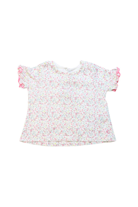 A Multicolour Short Sleeve Tops from Petit Bateau in size 6-12M for girl. (Front View)