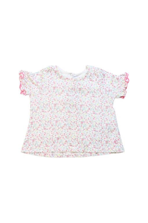 A Multicolour Short Sleeve Tops from Petit Bateau in size 6-12M for girl. (Front View)