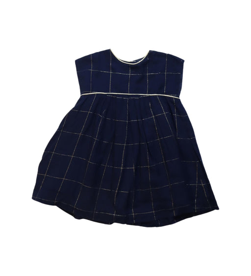 A Navy Sleeveless Dresses from Tartine et Chocolat in size 12-18M for girl. (Front View)