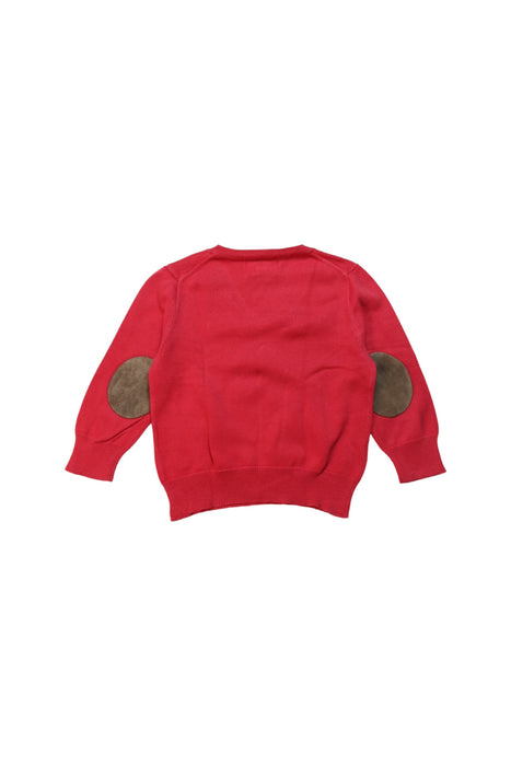 A Red Knit Sweaters from Polo Ralph Lauren in size 2T for boy. (Back View)