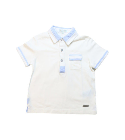 A White Short Sleeve Polos from Nicholas & Bears in size 12-18M for boy. (Front View)