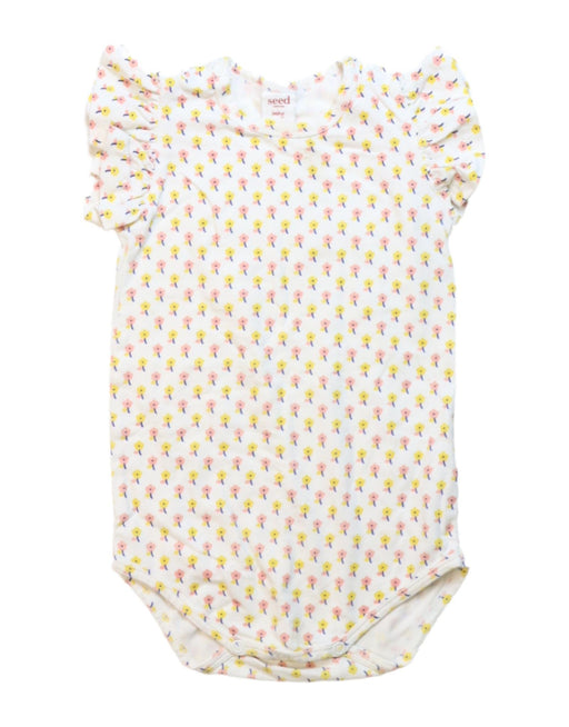 A Multicolour Short Sleeve Bodysuits from Seed in size 12-18M for girl. (Front View)