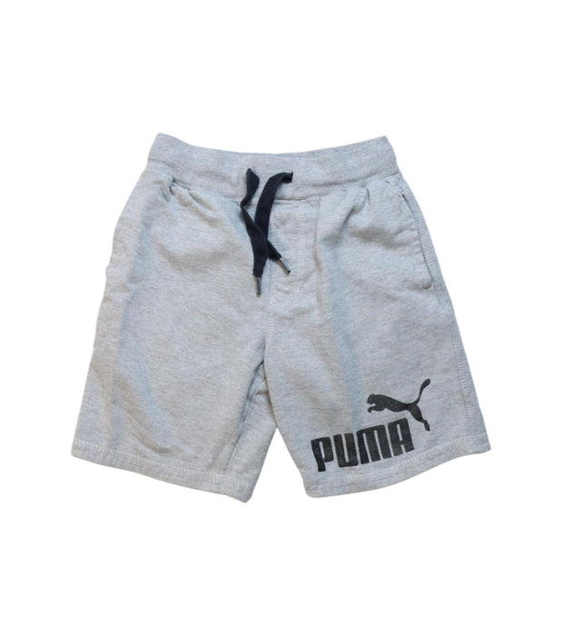 A Grey Active Shorts from Puma in size 8Y for boy. (Front View)