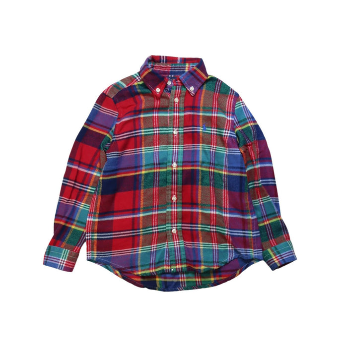 A Multicolour Long Sleeve Shirts from Polo Ralph Lauren in size 5T for boy. (Front View)