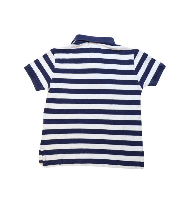 A Navy Short Sleeve Polos from Polo Ralph Lauren in size 5T for boy. (Back View)