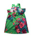 A Green Sleeveless Dresses from I Pinco Pallino in size 7Y for girl. (Back View)
