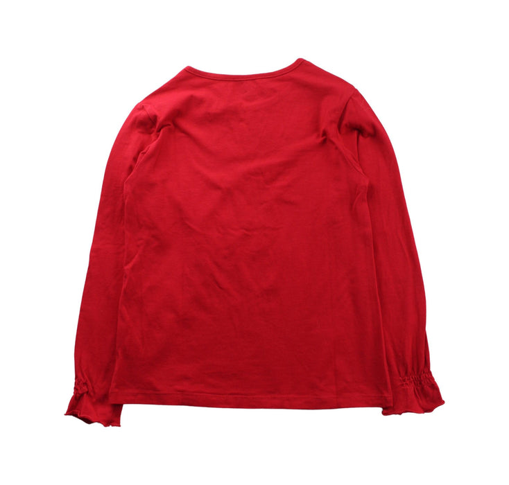 A Red Long Sleeve T Shirts from La Compagnie des Petits in size 8Y for girl. (Back View)