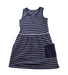 A Blue Sleeveless Dresses from Hanna Andersson in size 5T for girl. (Front View)