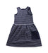 A Blue Sleeveless Dresses from Hanna Andersson in size 5T for girl. (Back View)