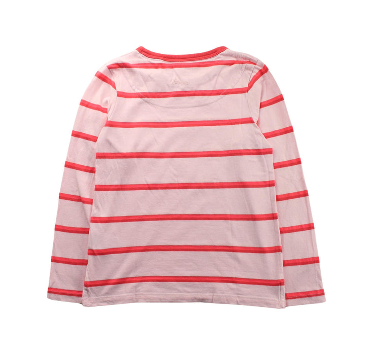 A Pink Long Sleeve T Shirts from Joules in size 7Y for girl. (Back View)
