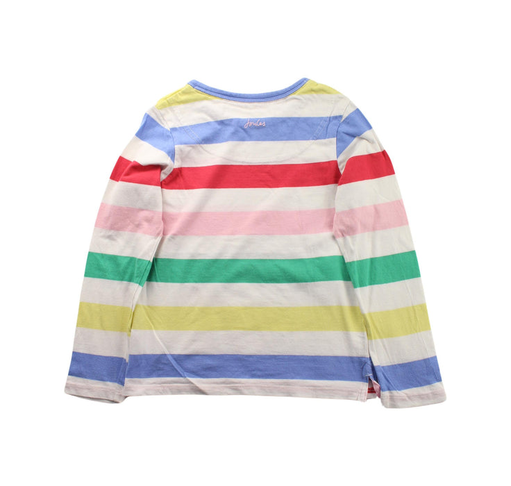 A White Long Sleeve T Shirts from Joules in size 7Y for girl. (Back View)