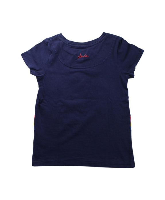 A Blue Short Sleeve T Shirts from Joules in size 7Y for girl. (Back View)