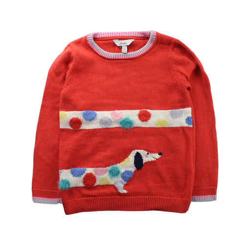 A Red Knit Sweaters from Joules in size 7Y for boy. (Front View)