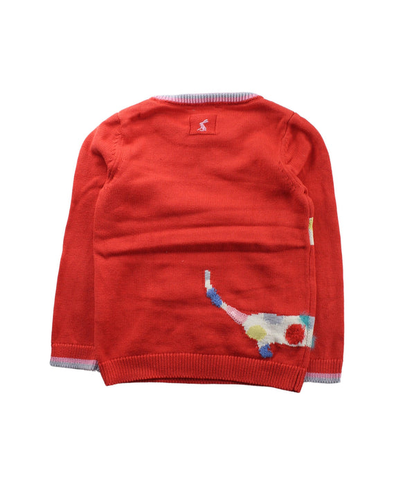 A Red Knit Sweaters from Joules in size 7Y for boy. (Back View)