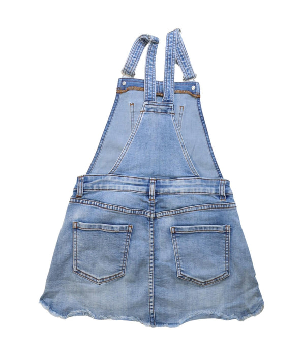 A Blue Overall Dresses from Seed in size 10Y for girl. (Back View)