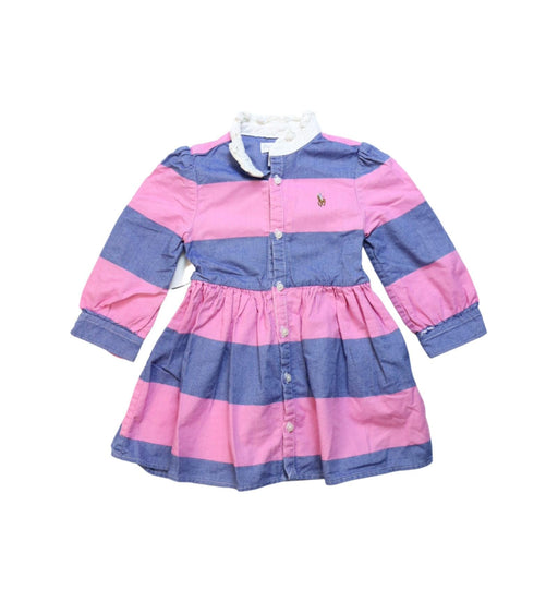 A Pink Dress Sets from Ralph Lauren in size 6-12M for girl. (Front View)