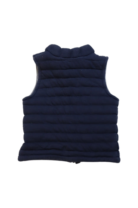 A Navy Outerwear Vests from Petit Bateau in size 12-18M for boy. (Back View)