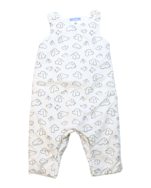 A White Sleeveless Jumpsuits from Jacadi in size 3-6M for neutral. (Front View)
