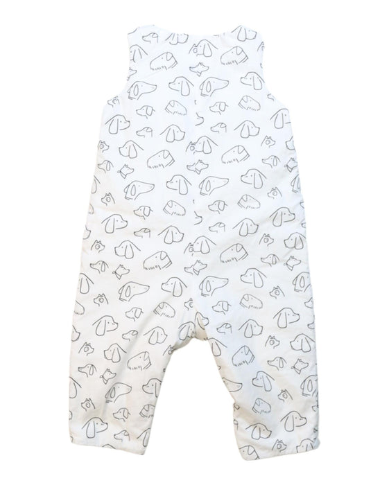 A White Sleeveless Jumpsuits from Jacadi in size 3-6M for neutral. (Back View)