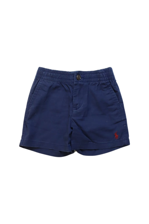 A Navy Shorts from Ralph Lauren in size 6-12M for girl. (Front View)