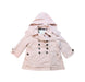 A Pink Coats from Burberry in size 2T for girl. (Front View)