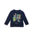 A Navy Long Sleeve T Shirts from Mayoral in size 4T for boy. (Front View)