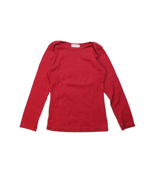 A Red Long Sleeve Tops from Mabo in size 4T for girl. (Front View)