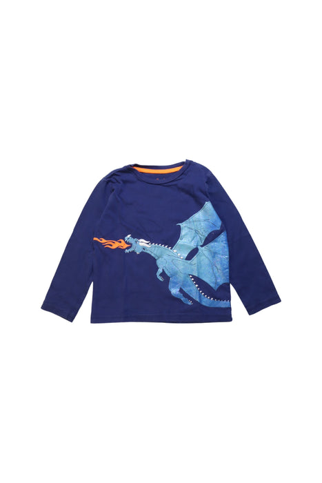 A Navy Long Sleeve T Shirts from Boden in size 2T for boy. (Front View)
