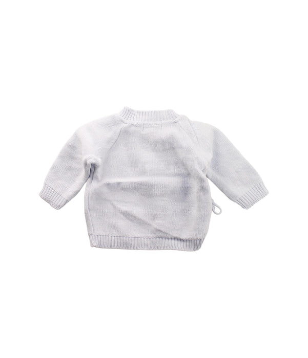 A White Cardigans from Sophie la Girafe in size 0-3M for boy. (Back View)