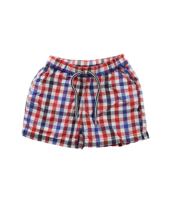 A White Shorts from Petit Bateau in size 3-6M for boy. (Front View)