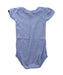 A Blue Short Sleeve Bodysuits from Petit Bateau in size 3-6M for boy. (Back View)