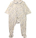 A White Onesies from Petit Bateau in size 3-6M for boy. (Front View)