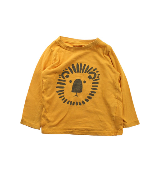 A Yellow Long Sleeve T Shirts from Vertbaudet in size 12-18M for boy. (Front View)
