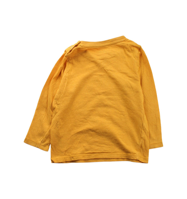 A Yellow Long Sleeve T Shirts from Vertbaudet in size 12-18M for boy. (Back View)