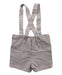 A Brown Overall Shorts from Purete du... Bebe in size 6-12M for neutral. (Back View)