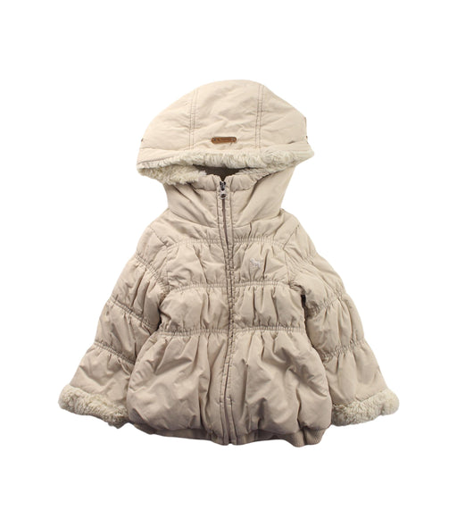 A Beige Lightweight Jackets from Blue Dog Baby in size 12-18M for neutral. (Front View)