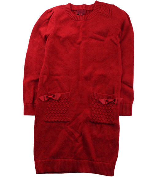 A Red Long Sleeve Dresses from Nicholas & Bears in size 6T for girl. (Front View)
